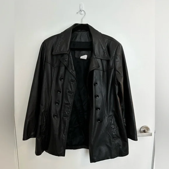 The Leather Ranch Button Up Leather Jacket - Picture 6 of 6